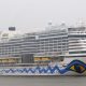 Das Kreuzfahrtschiff AIDAperla der Reederei AIDA Cruises