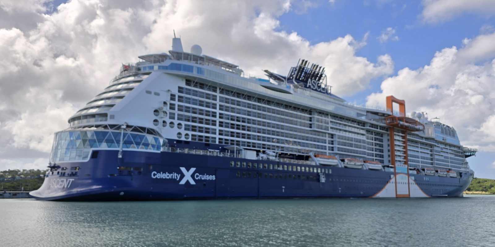 Celebrity Ascent alongside at St. John's, Antigua, on a Caribbean port call