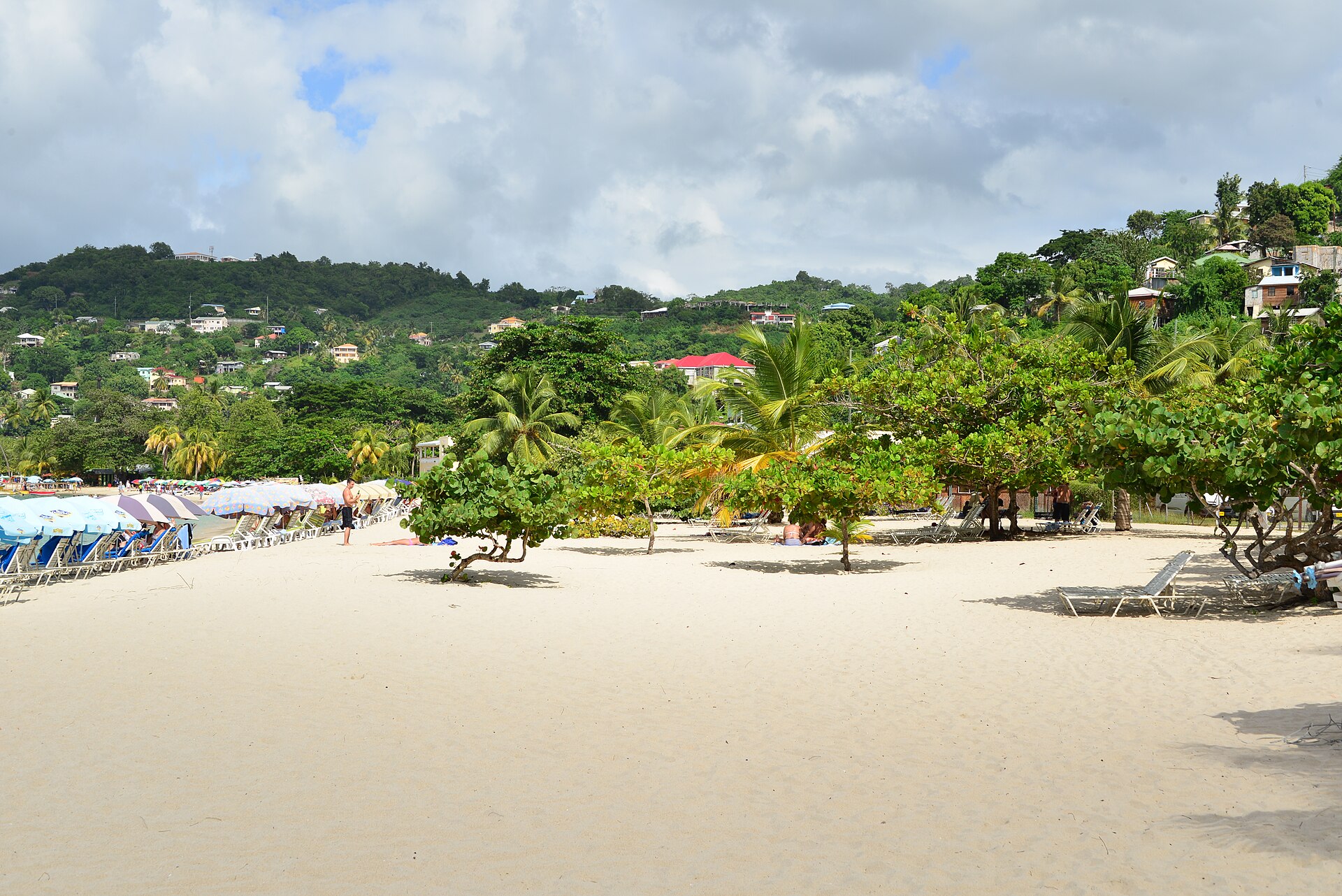 The main road towards Grand Anse in Grenada